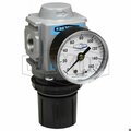 Dixon Wilkerson by 1 Series Self-Relieving Standard Compact Regulator with GC230 Gauge, 97 SCFM Flow Rate R18-03RG